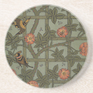 William Morris Gitter-Wallpaper-Kunst Getränkeuntersetzer
