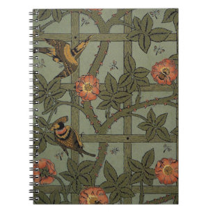 William Morris Gitter-Wallpaper-Kunst Notizblock