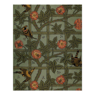 William Morris Gitter-Wallpaper-Kunst Poster