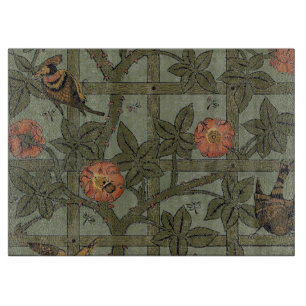 William Morris Gittertapete Kunst Schneidebrett