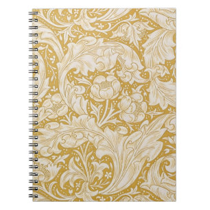 William Morris Gold Bachelors Button Floral Notizblock