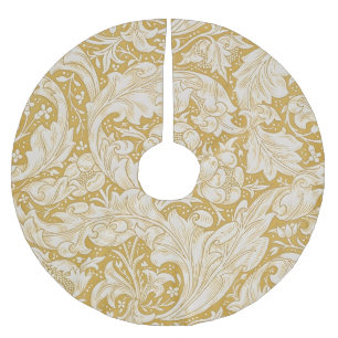 William Morris Gold Bachelors Button Floral Polyester Weihnachtsbaumdecke