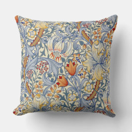 William Morris Gold-Lilie viktorianische Tapete Kissen