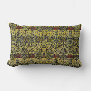 William Morris Gold-Tulpe-Rose-Vintage-Tapete Lendenkissen