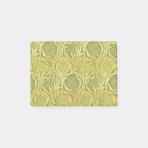 William Morris Gold-Tulpen-Lilien-Vintage-Tapete Post-it Klebezettel