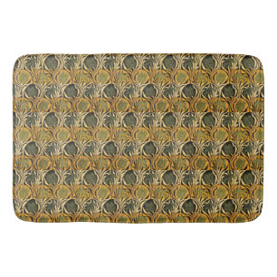 William Morris Gold-Tulpen-Lilien-Vintage-Wallpape Badematte