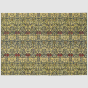 William Morris Gold-Tulpen-Rosen-Vintage-Wallpaper Seidenpapier