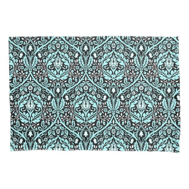 William Morris Golden Bough in Blue Shades Kissenbezug (Vorderseite)