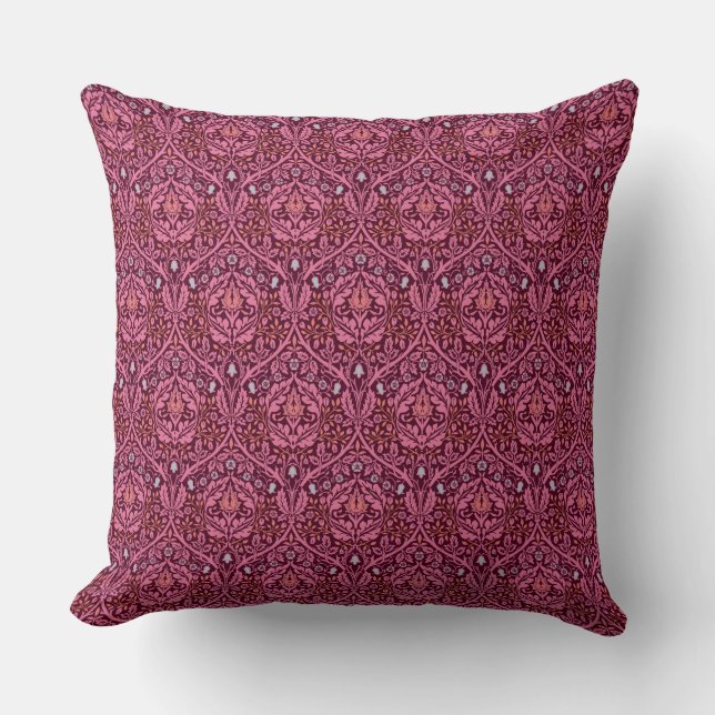 William Morris Golden Bough in Plum Kissen (Vorderseite)