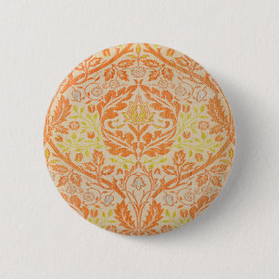 William Morris Golden Bough Muster Vintage Kunst Button
