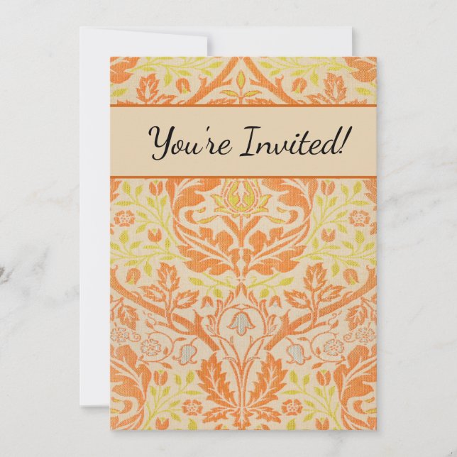 William Morris Golden Bough TapestPattern Einladung (Vorderseite)