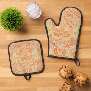 William Morris Golden Bough TapestPattern Ofenhandschuh & Topflappen-Set