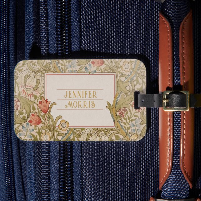 William Morris Golden Lido Gepäckanhänger (Vorderseite Insitu 4)