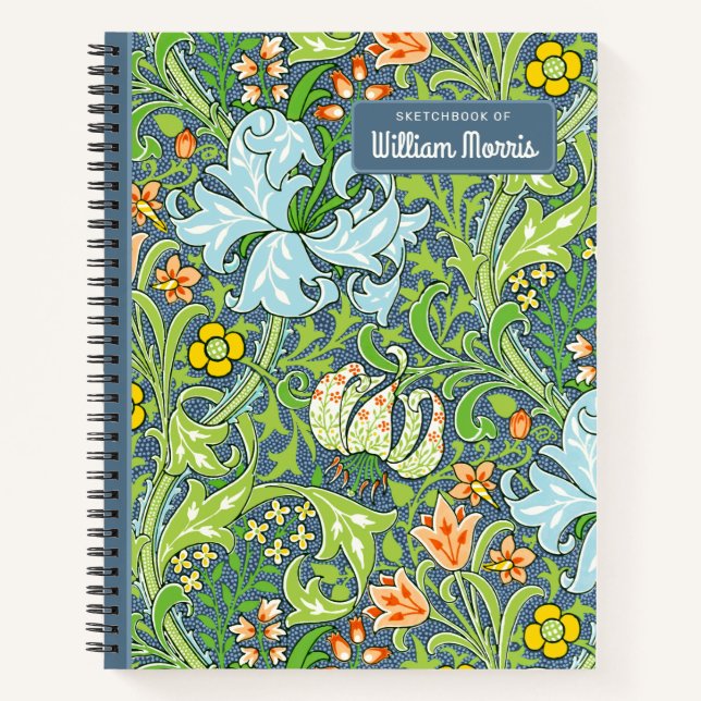 William Morris Golden Lily 1899 CC1228 Sketchbook Notizbuch (Vorderseite)