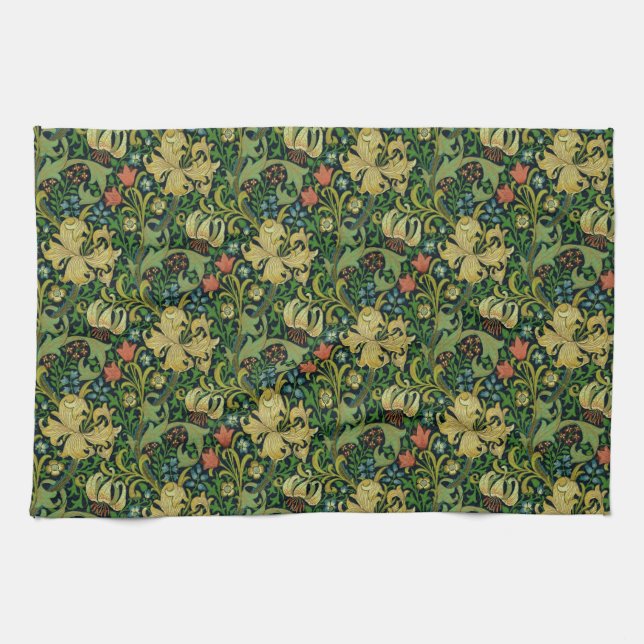 William Morris "Golden Lily" 4 Geschirrtuch (Horizontal)