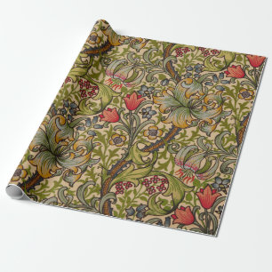 William Morris Golden Lily Antikes Blumenmuster Geschenkpapier