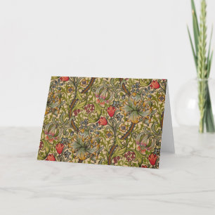 William Morris Golden Lily Antikes Blumenmuster Karte