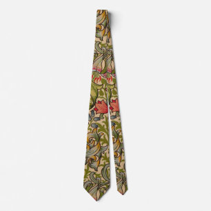 William Morris Golden Lily Antikes Blumenmuster Krawatte