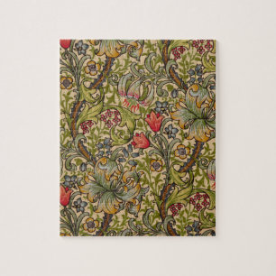 William Morris Golden Lily Antikes Blumenmuster Puzzle