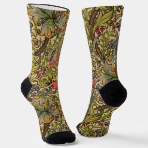 William Morris Golden Lily Antikes Blumenmuster Socken
