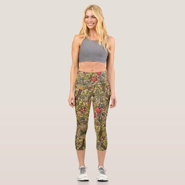 William Morris Golden Lily Antique Capri Leggings (Vorderseite)