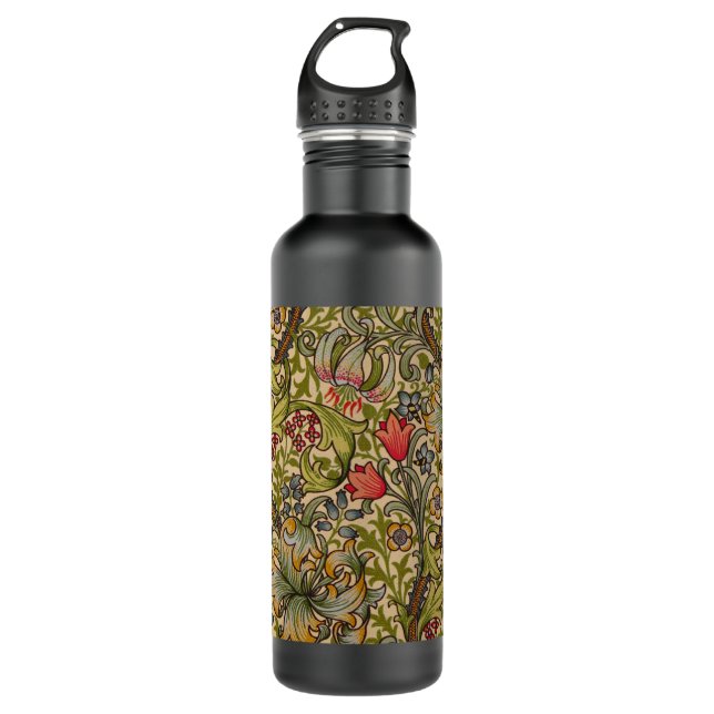 William Morris Golden Lily Antique Edelstahlflasche (Vorderseite)