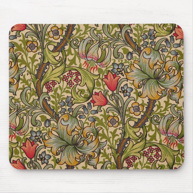 William Morris Golden Lily Antique Mousepad (Vorne)