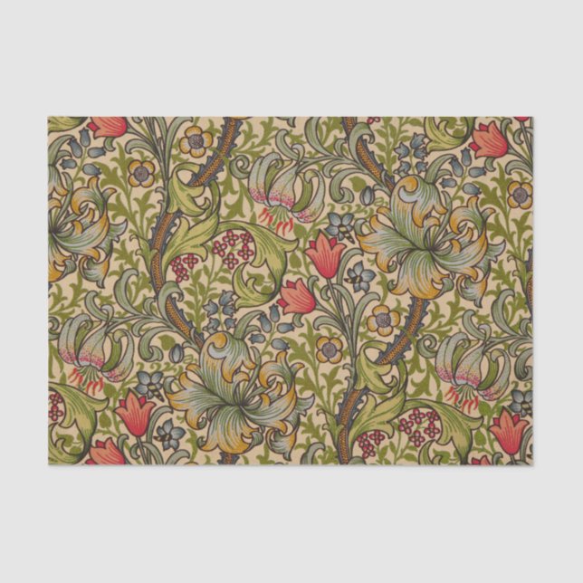 William Morris Golden Lily Antique Seidenpapier (Vorderseite)