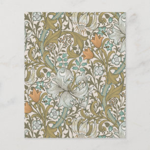 William Morris Golden Lily Blau Gold Klassiker