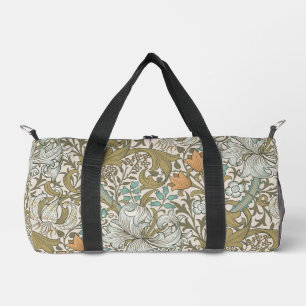 William Morris Golden Lily Blue Gold Classic Duffle Bag