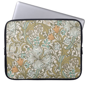 William Morris Golden Lily Blue Gold Classic Laptopschutzhülle