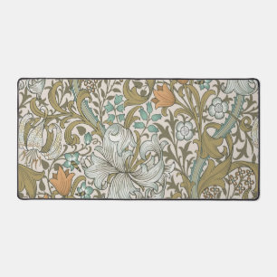 William Morris Golden Lily Blue Gold Classic Schreibtischunterlage
