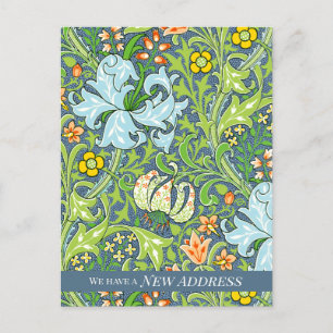 William Morris Golden Lily CC1223 Moving Ankündigungspostkarte