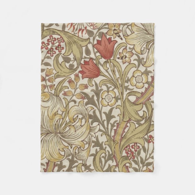 William Morris Golden Lily Fleecedecke (Vorderseite)