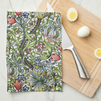 William Morris Golden Lily Floral Chintz Pattern Geschirrtuch