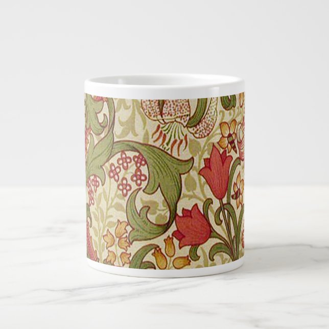 William Morris Golden Lily Floral Pattern Jumbo-Tasse (Vorderseite)