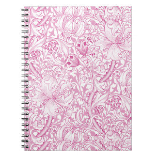 William Morris Golden Lily Floral Pattern Notizblock
