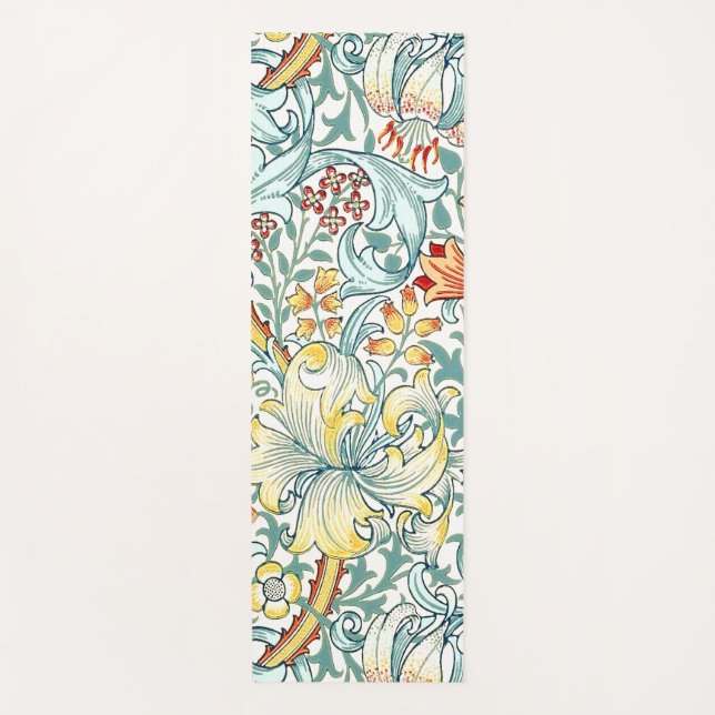 William Morris Golden Lily Floral Pattern Yogamatte (Vorderseite)