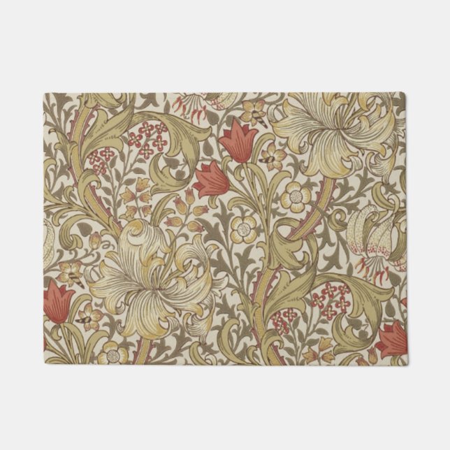William Morris Golden Lily Fußmatte (Vorderseite)