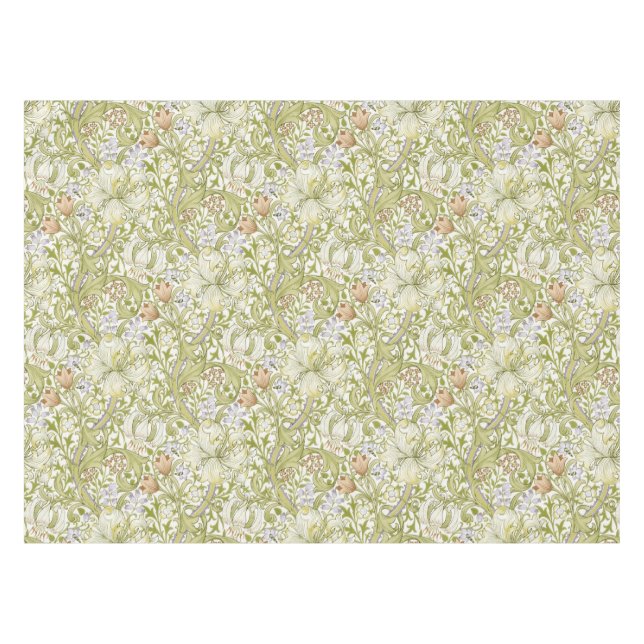 William Morris Golden Lily Garden Flower Classic Tischdecke (Vorderseite (Horizontal))