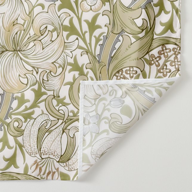 William Morris Golden Lily Garden Flower Classic Wandteppich (Detail)