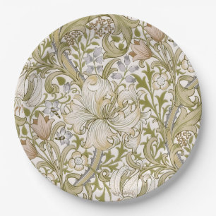William Morris Golden Lily Garten Blumen Klassiker Pappteller