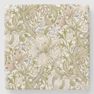 William Morris Golden Lily Garten Blumen Klassiker Steinuntersetzer