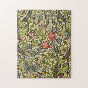 William Morris Golden Lily restauriertes Muster Puzzle