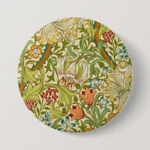 William Morris Golden Lily Vintag Pre-Raphaelite Button