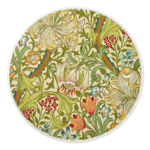 William Morris Golden Lily Vintag Pre-Raphaelite Keramikknauf