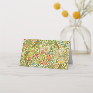 William Morris Golden Lily Vintag Pre-Raphaelite Platzkarte