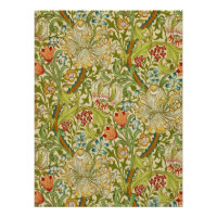 William Morris Golden Lily Vintag Pre-Raphaelite