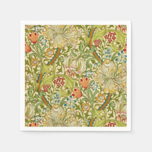 William Morris Golden Lily Vintag Pre-Raphaelite Serviette