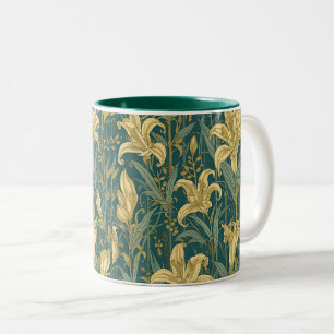 William Morris Golden Lily Vintag Pre-Raphaelite Zweifarbige Tasse